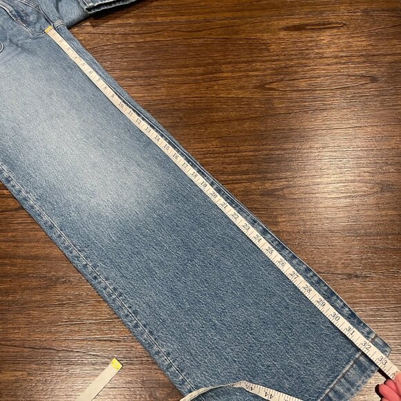 NWT Madewell Tall Emmett Wide Leg Jean Sz 26T Lakecourt Wash 33" Full Length - Picture 10 of 14